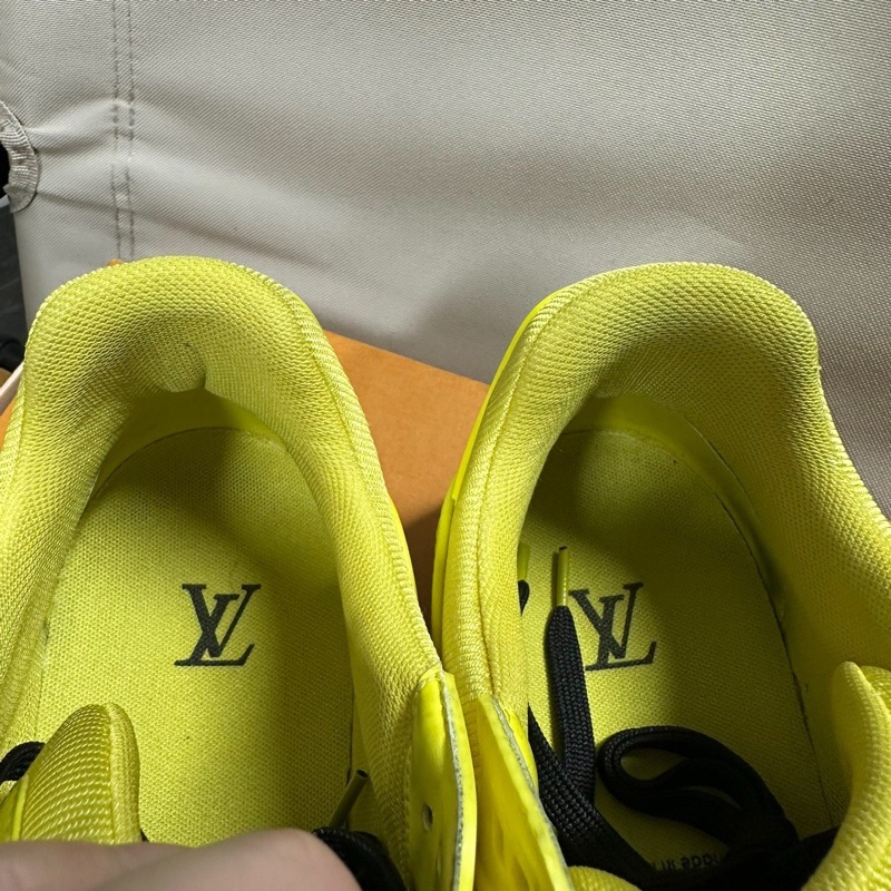 LOUIS VUITTON Trainer 低幫 黃黑色 42碼-5