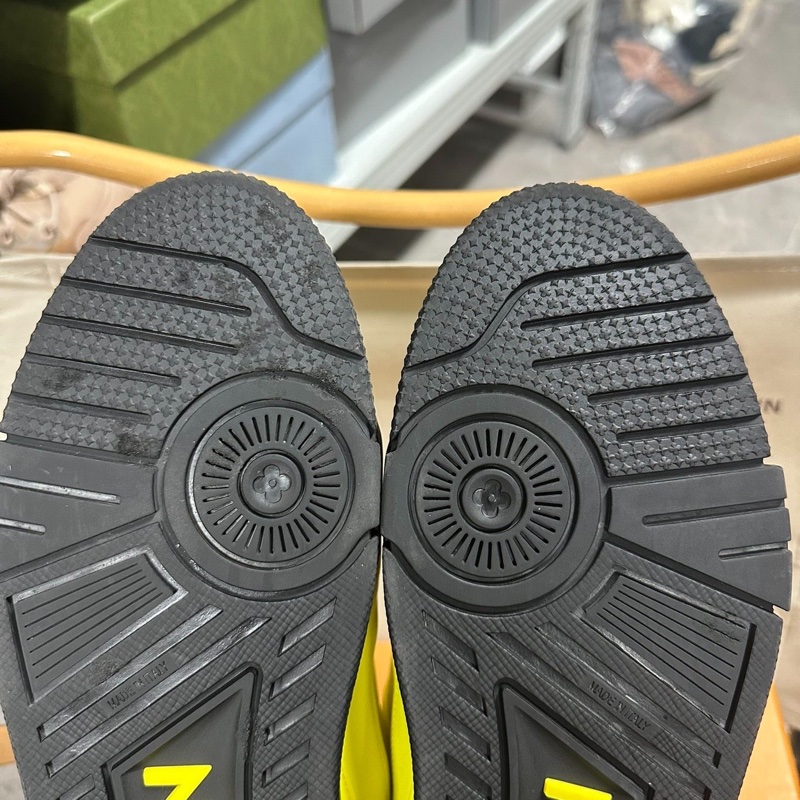 LOUIS VUITTON Trainer 低幫 黃黑色 42碼-11