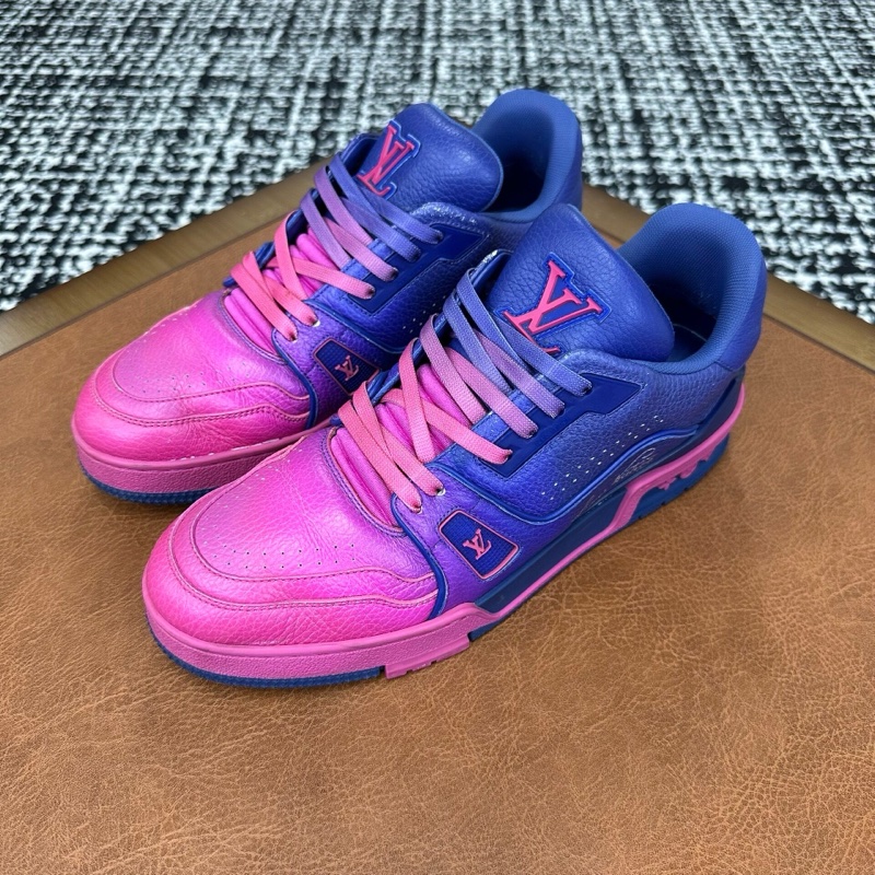 Louis Vuitton路易威登 trainer紫粉 40碼-0