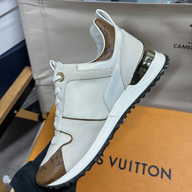 LOUIS VUITTON Run Away 牛皮 平底系帶 低幫 36.5碼-1