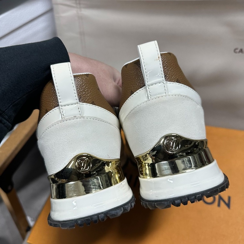 LOUIS VUITTON Run Away 牛皮 平底系帶 低幫 36.5碼-5