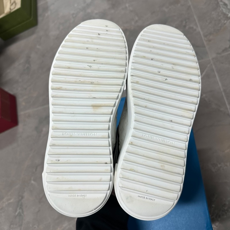 LV路易威登 Time Out黑白浮雕板鞋 女款 拼皮材質 36碼-5