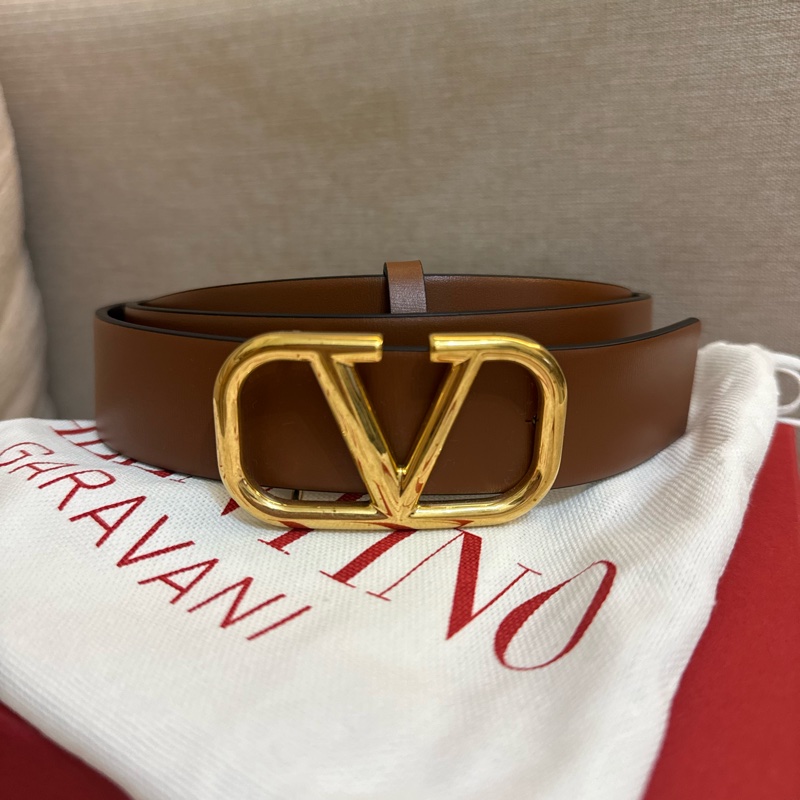 全新VALENTINO棕色女裝真皮腰帶-3