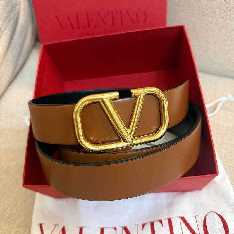 全新VALENTINO棕色女裝真皮腰帶-6