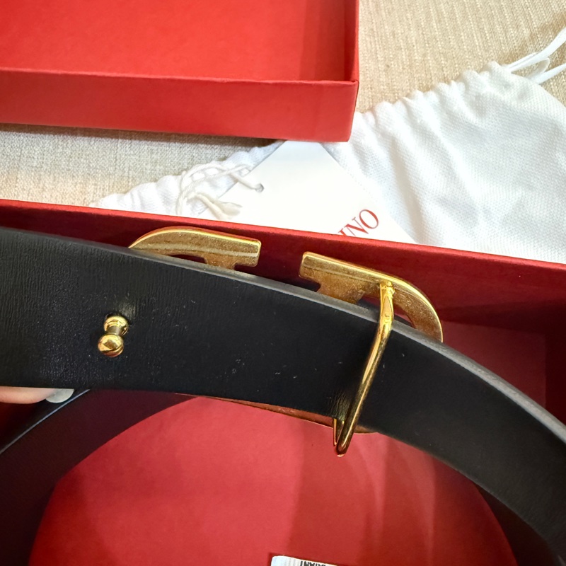 全新VALENTINO棕色女裝真皮腰帶-7