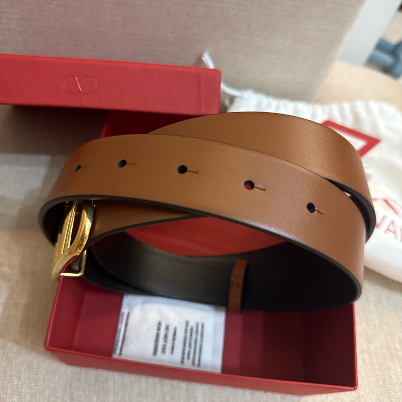 全新VALENTINO棕色女裝真皮腰帶-10