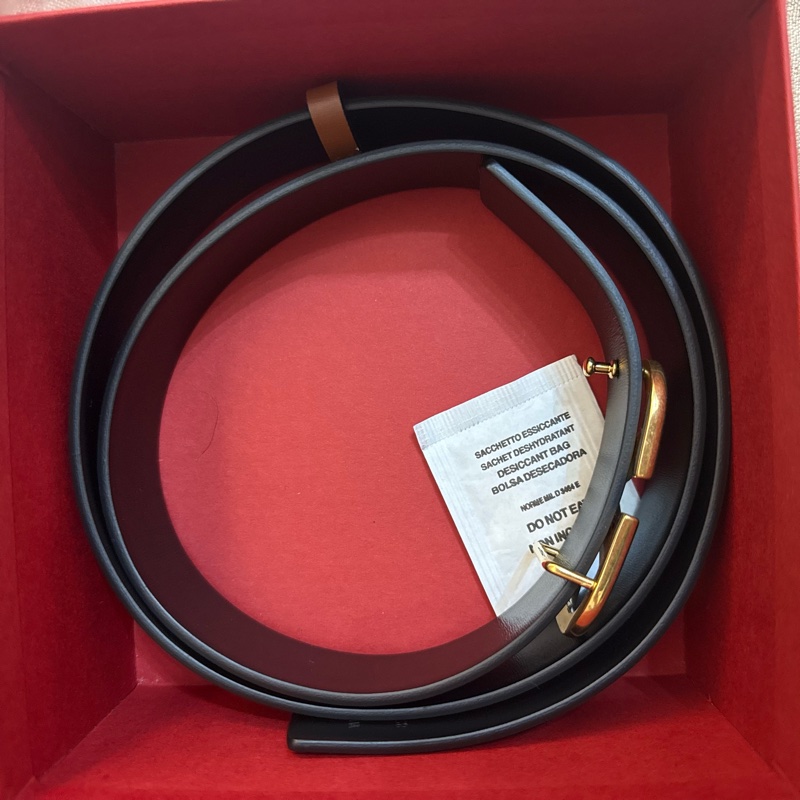 全新VALENTINO棕色女裝真皮腰帶-20