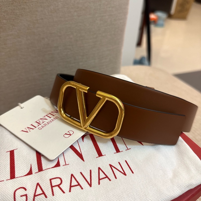 全新VALENTINO棕色女裝真皮腰帶-28