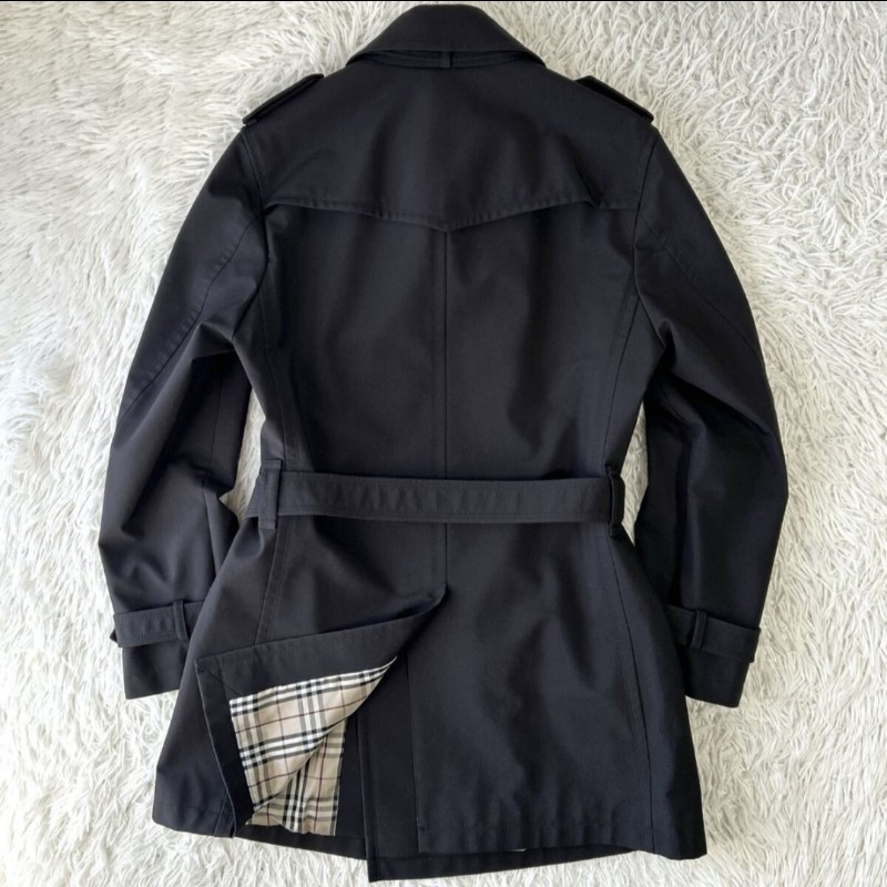 日本進口二手／Burberry 時尚男神風衣-4