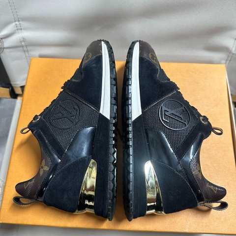 LOUIS VUITTON Run Away 絨面小牛皮經典老花 35碼