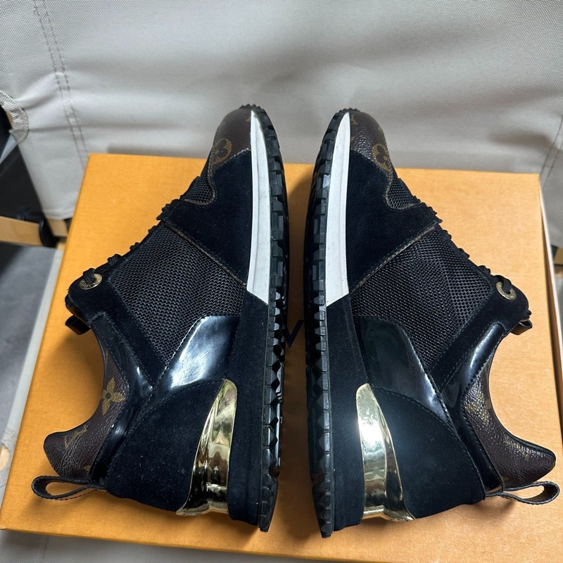 LOUIS VUITTON Run Away 絨面小牛皮經典老花 35碼-1