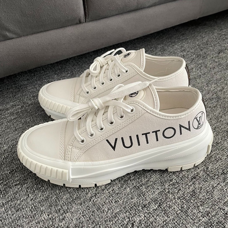 Louis Vuitton路易威登Squad白黑休閒鞋 36碼-0