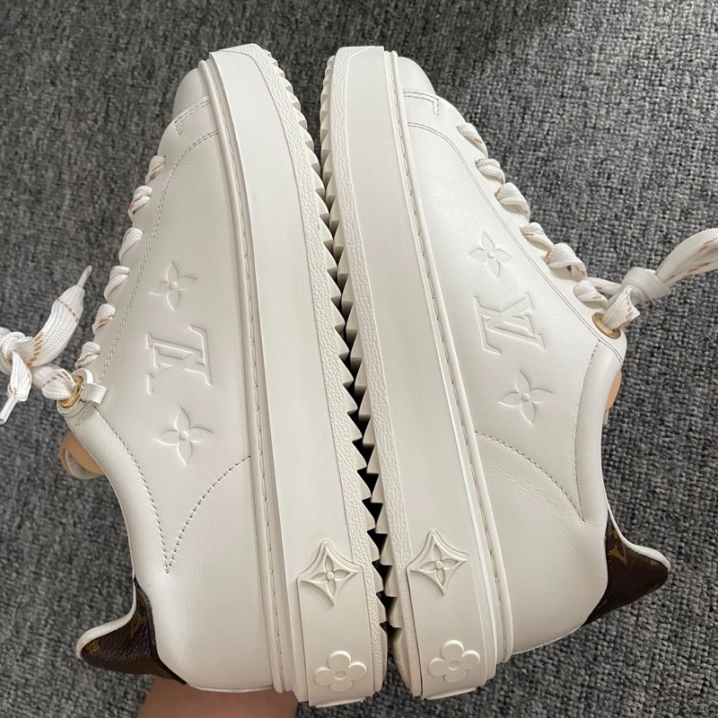 Louis Vuitton路易威登 timeout厚底壓紋板鞋 36碼-6