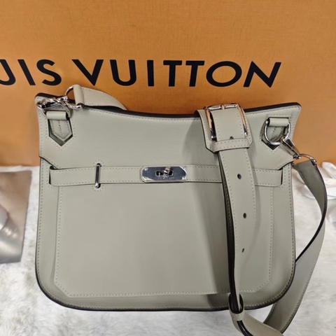 Hermes爱马仕Jypsiere 28 吉普赛28 Q1鼠尾草绿sw皮银扣X刻 原始成色