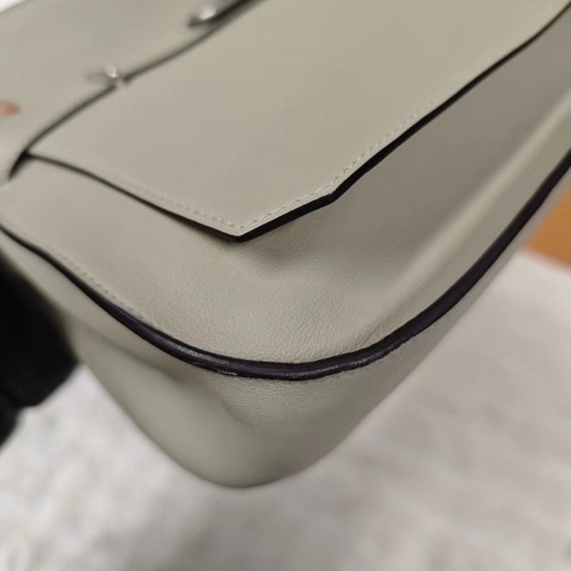 Hermes爱马仕Jypsiere 28 吉普赛28 Q1鼠尾草绿sw皮银扣X刻 原始成色-4