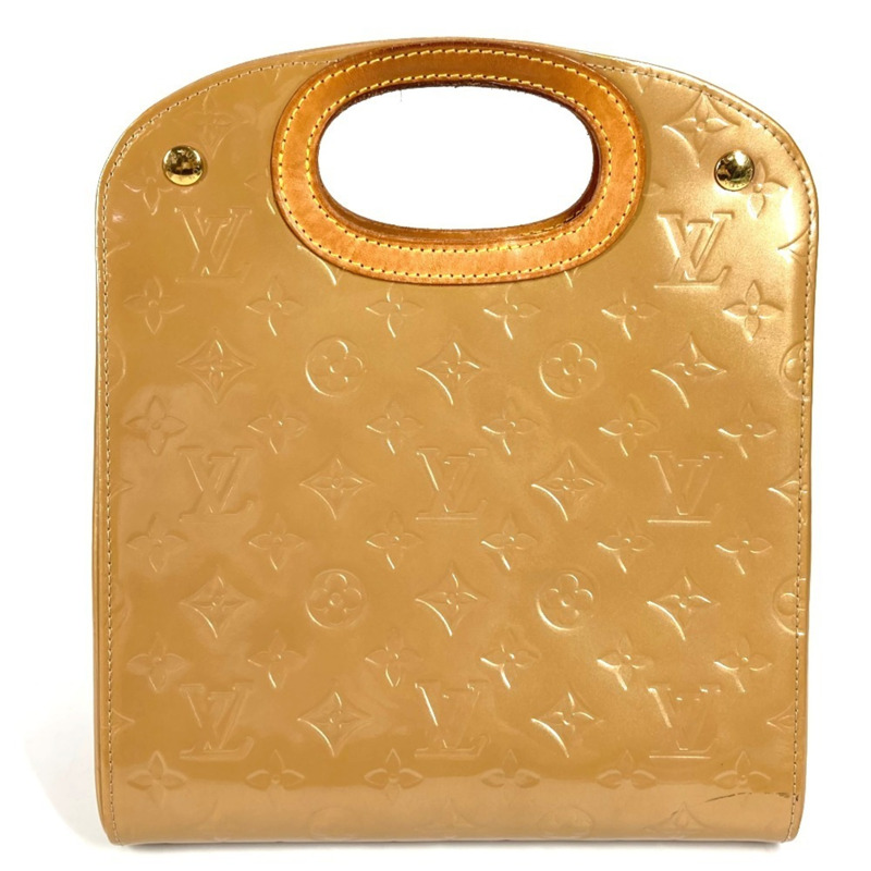 路易威登 M91376 Monogram Vernis Maple Drive 帆布手提包，女士，米色-1