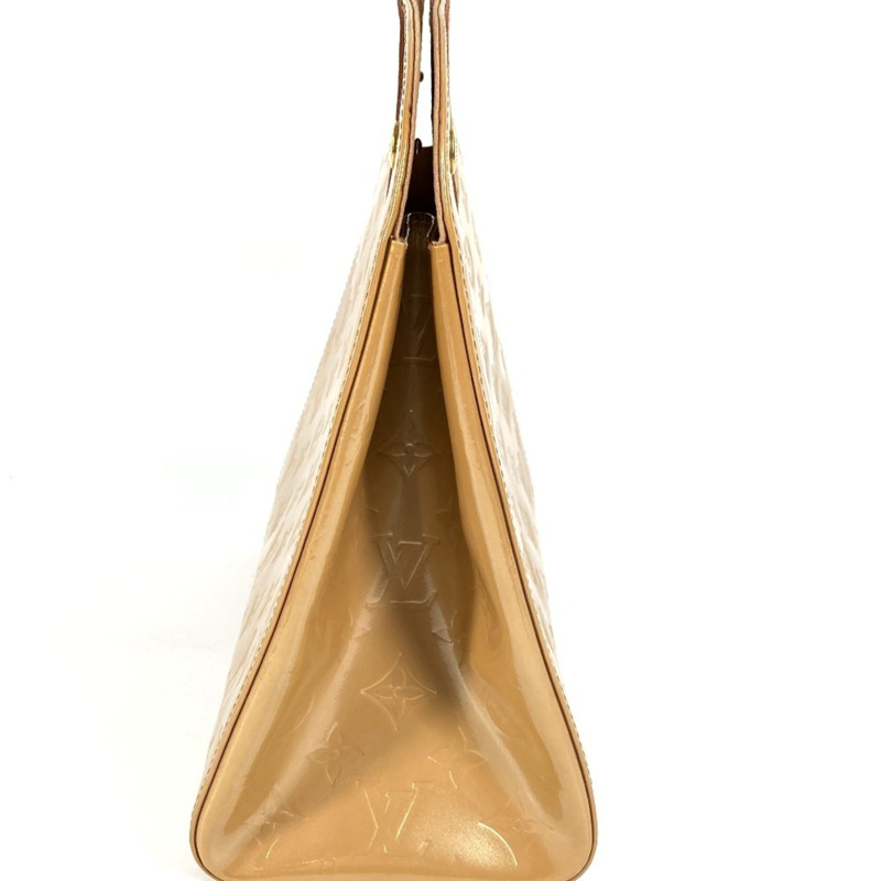 路易威登 M91376 Monogram Vernis Maple Drive 帆布手提包，女士，米色-3