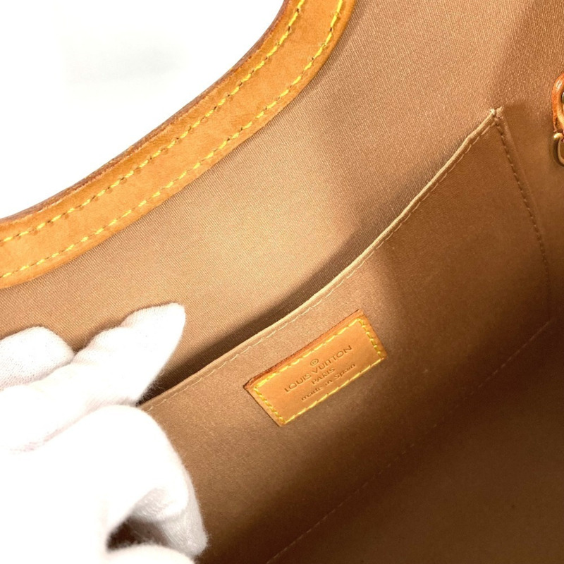 路易威登 M91376 Monogram Vernis Maple Drive 帆布手提包，女士，米色-9