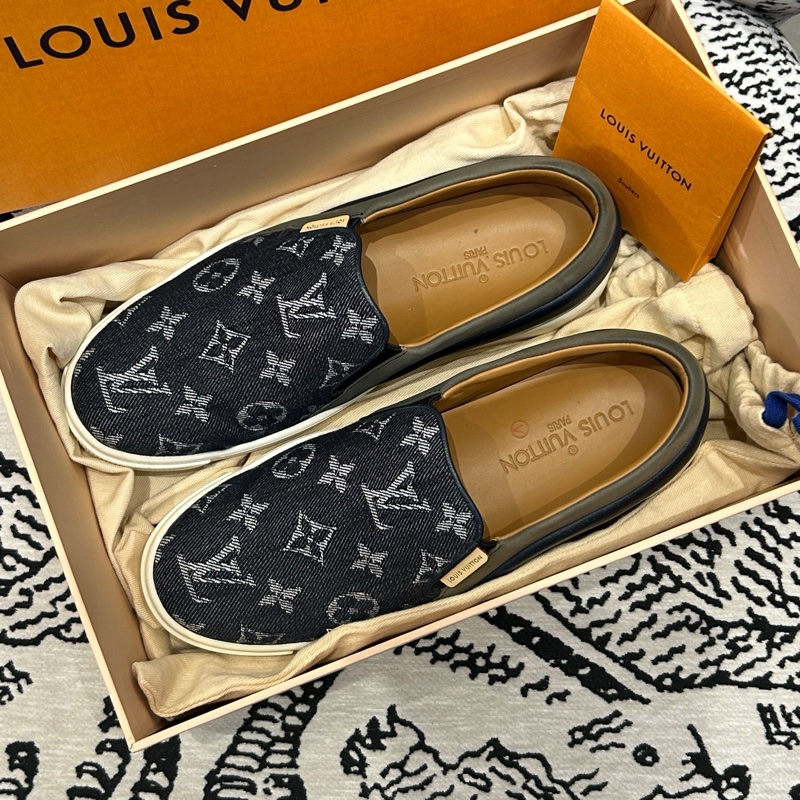 Louis Vuitton路易威登牛仔老花 一腳蹬 36碼-0