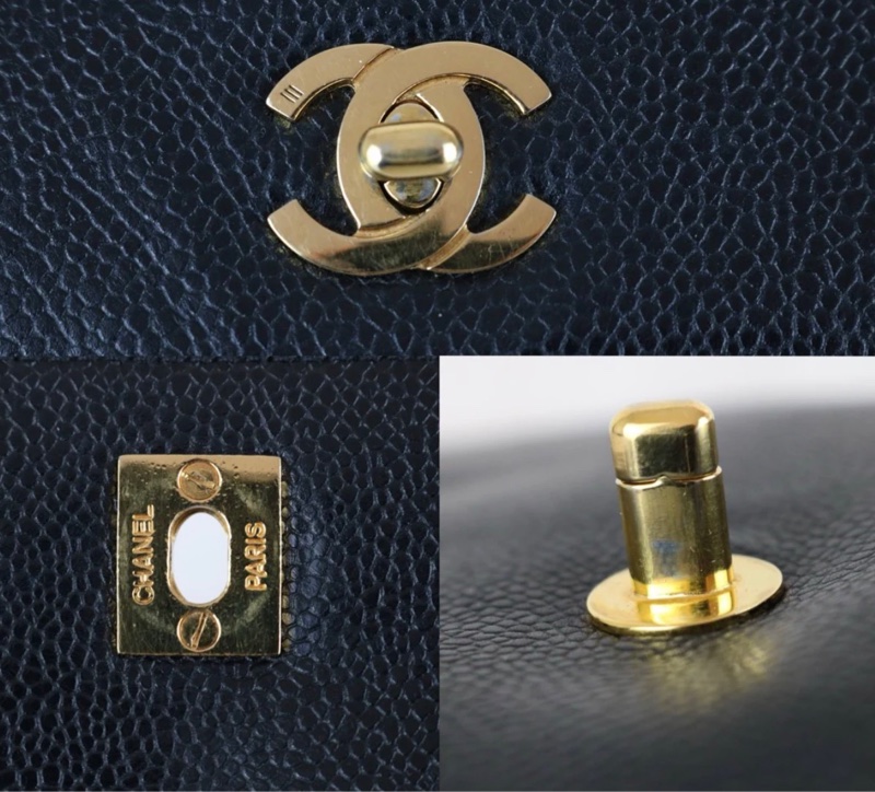 「JL精品代購」 9新 Chanel 香奈兒 黑金 雙肩包-11