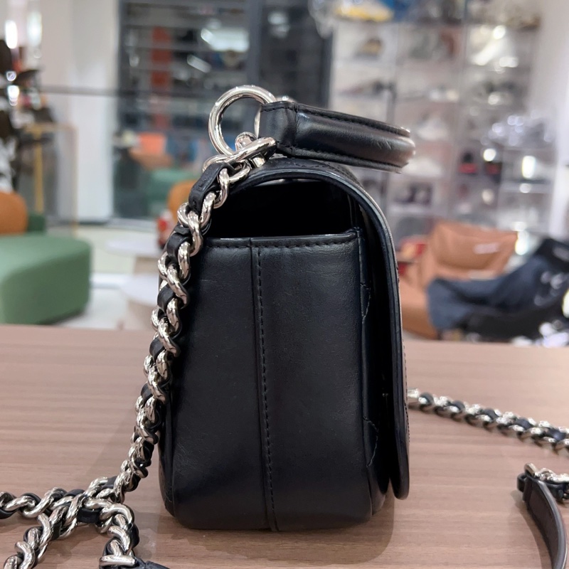 香奈兒Chanel古巴郵差包鏈條包斜挎包底長約21cm-2