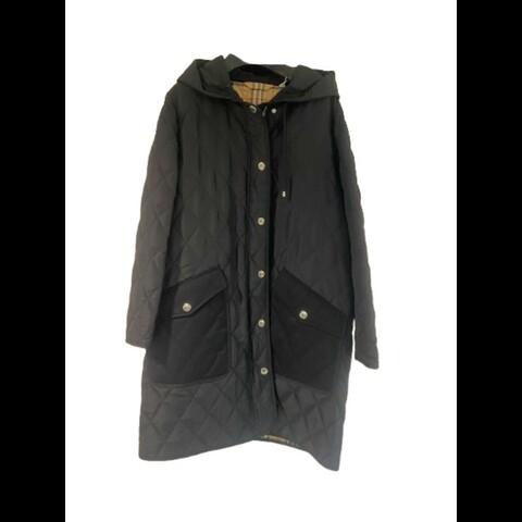 Burberry Roxby 長款绗缝大衣 綿質外套 L碼