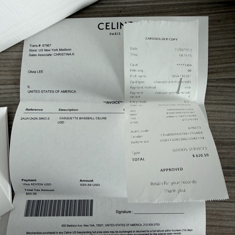 Celine刺繡 Logo Dad Hat 棒球帽-4