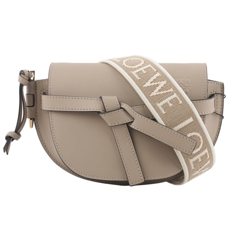 Loewe Gate Mini 牛皮緹花揹帶馬鞍包🤍-0