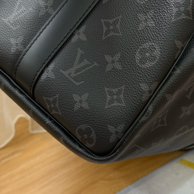 （台灣專櫃購證🇹🇼）Lv keepall45 黑老花旅行袋-3