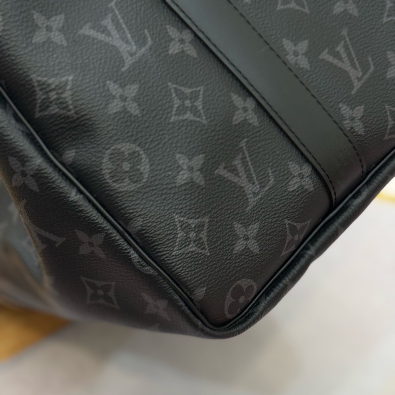 （台灣專櫃購證🇹🇼）Lv keepall45 黑老花旅行袋-8