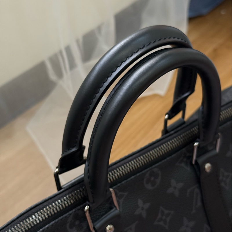 （台灣專櫃購證🇹🇼）Lv keepall45 黑老花旅行袋-11