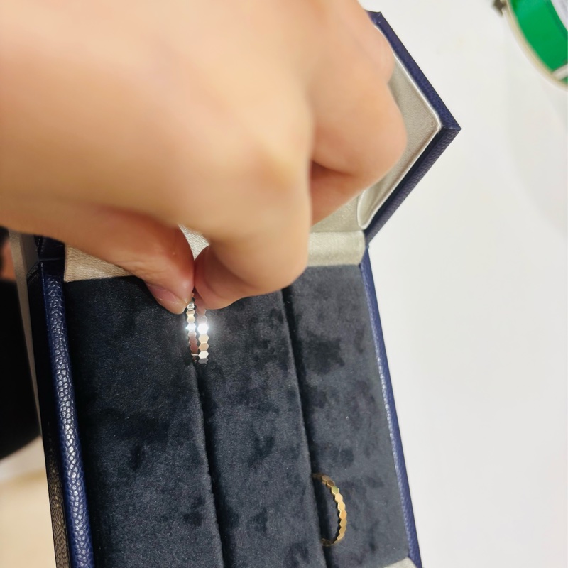 Chaumet Bee my love 蜂巢戒指 白 K 金 戒圍53-0