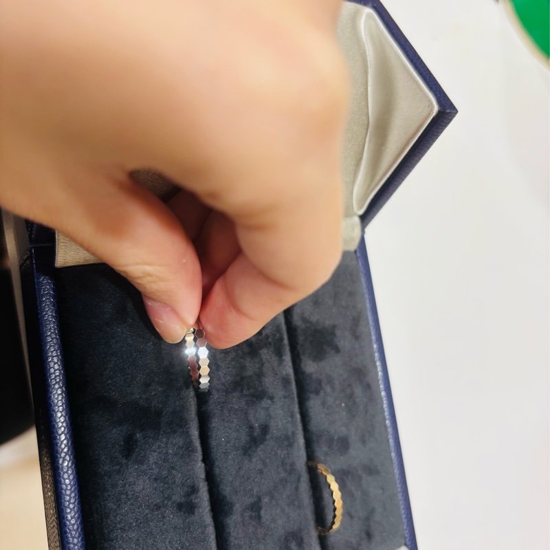 Chaumet Bee my love 蜂巢戒指 白 K 金 戒圍53-1