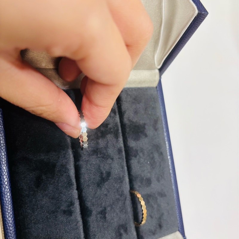 Chaumet Bee my love 蜂巢戒指 白 K 金 戒圍53-6