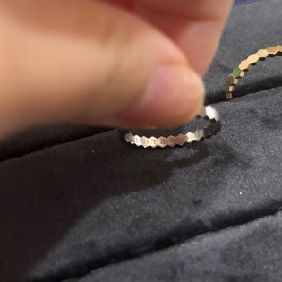 Chaumet Bee my love 蜂巢戒指 白 K 金 戒圍53-8