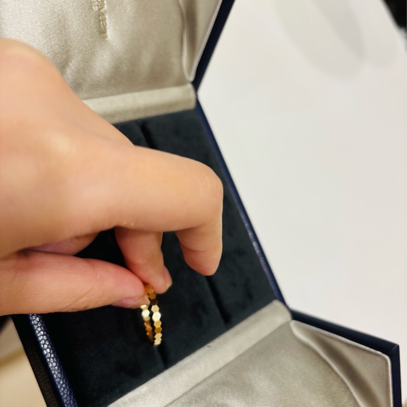 Chaumet Bee my love 蜂巢戒指 黃 K 金 戒圍53-11