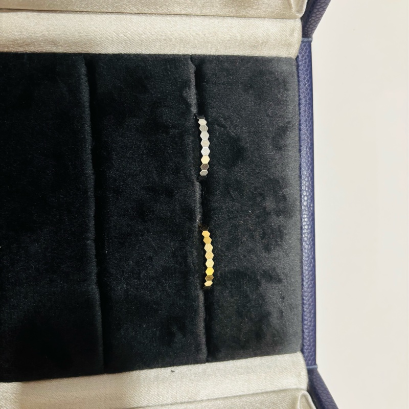 Chaumet Bee my love 蜂巢戒指 黃 K 金 戒圍53-12