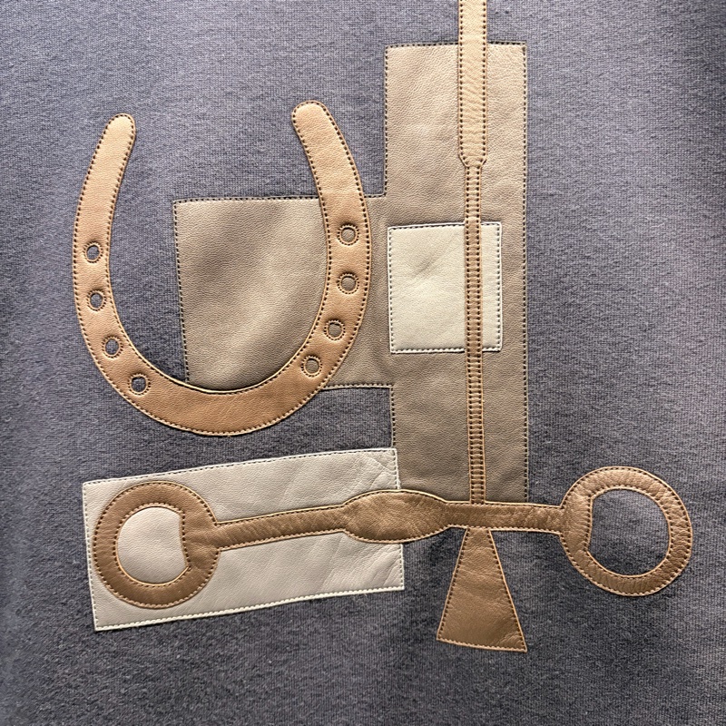 Hermes 愛馬仕 新款 運動膠囊系列 95新 S深藍色拼皮馬蹄Logo-2
