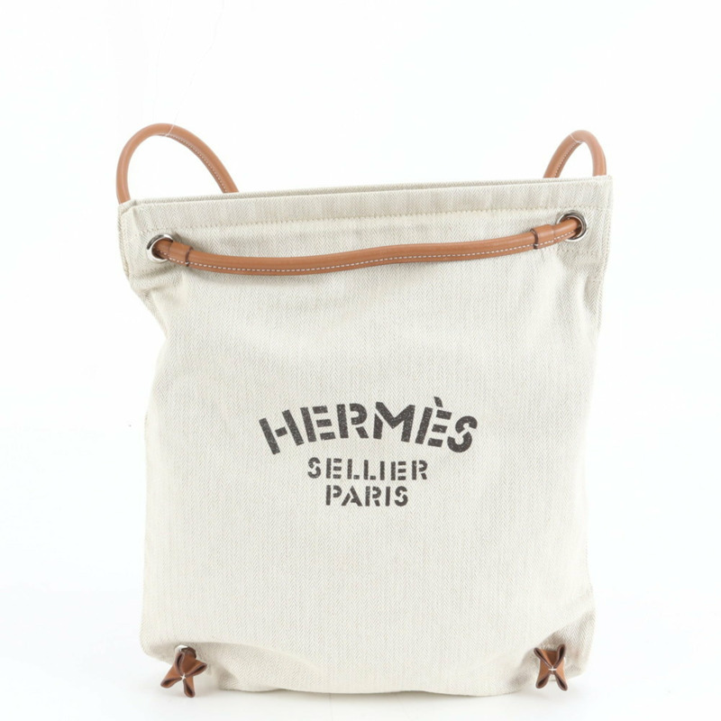 愛馬仕 Hermès Aline D 女士雕花人字皮革雙肩包-0