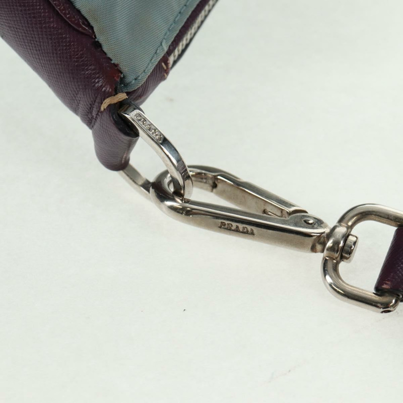 【日本直送】PRADA 尼龍雙肩包 淺藍色 銀色 正品 164216V-16