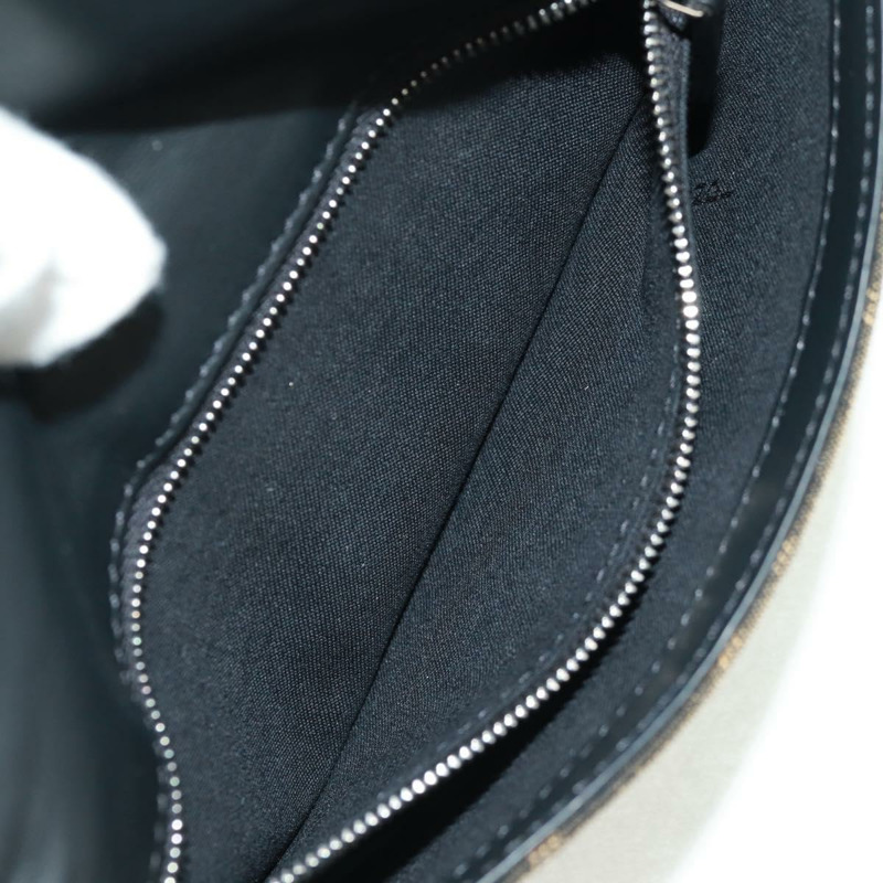 【日本直送】FENDI Zucca帆布單肩包 黑色棕色 正品 165610SAM-23