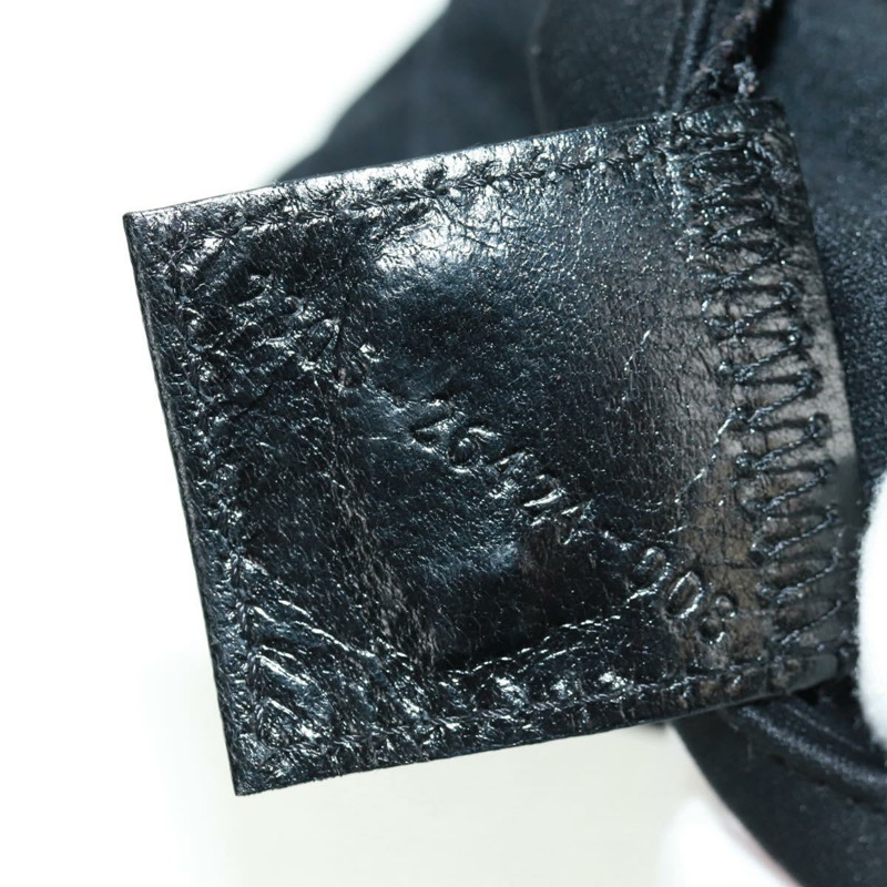 【日本直送】FENDI Mamma 水桶單肩包 Jersey 黑色銀色 Auth am10561V-10