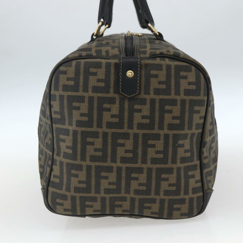 【日本直送】FENDI Zucca 帆布波士頓包棕色黑色正品 157227-2