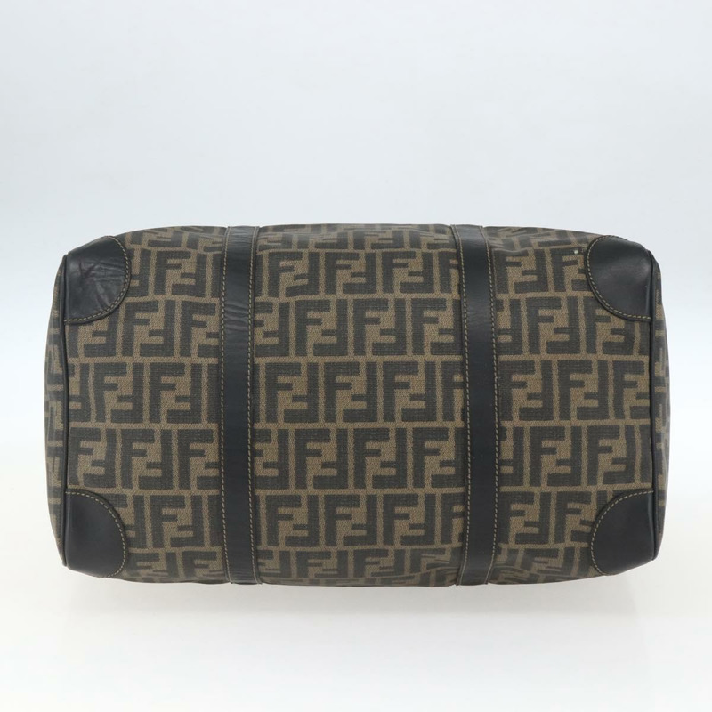 【日本直送】FENDI Zucca 帆布波士頓包棕色黑色正品 157227-4