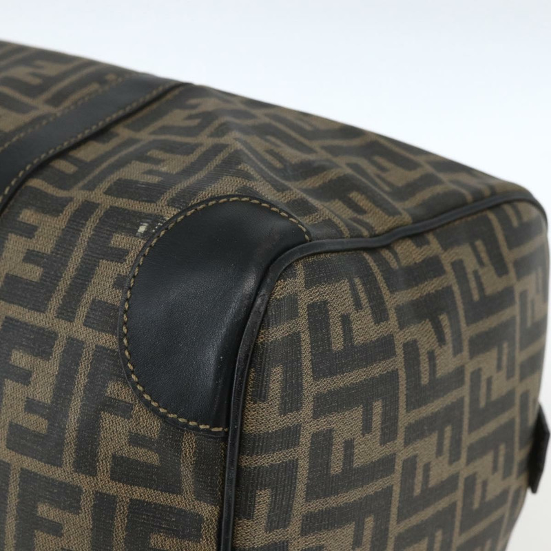 【日本直送】FENDI Zucca 帆布波士頓包棕色黑色正品 157227-8