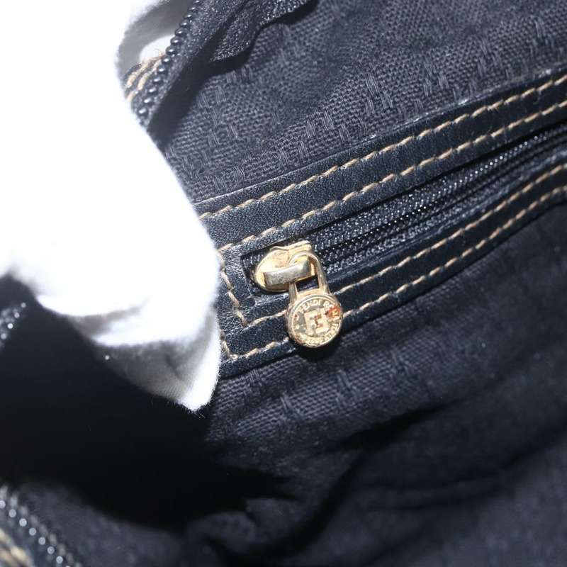 【日本直送】FENDI Zucca 帆布波士頓包棕色黑色正品 157227-17