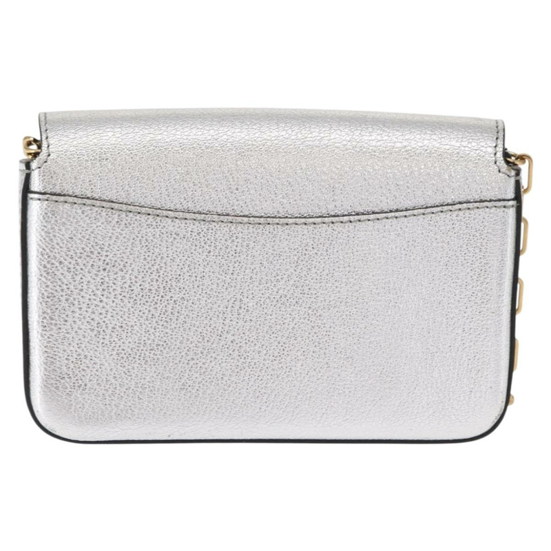 【日本直送】BURBERRY 鏈條單肩包 皮革 金色銀色 正品 ka1604M-1