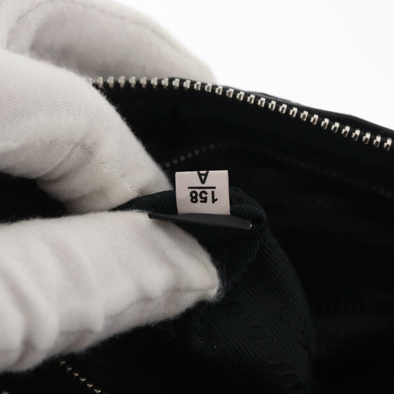 【日本直送】PRADA 鏈條配件包 尼龍 銀黑色 正品 ka1618SAM-10