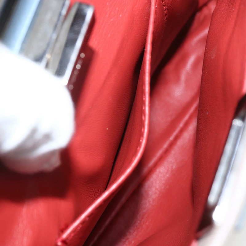 【日本直送】FENDI 迷你 Peek A Boo 手提包 皮革 兩用 米色 銀色 正品 ka1617M-24