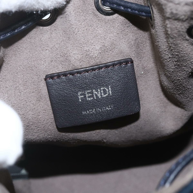 【日本直送】FENDI Montresor 迷你肩背包 絲絨海軍藍 正品 ka1684M-17
